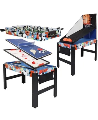 Sunnydaze Decor Sport Collage 5-in-1 Multi-Game Table - Multi-Color