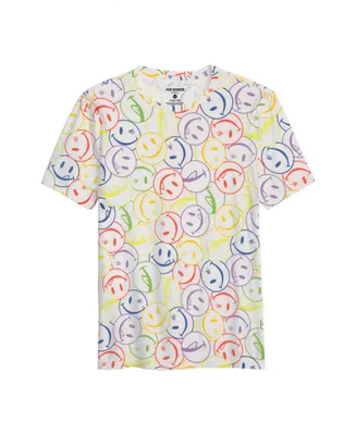 Joe Boxer Men's Super Soft Rainbow Licky Crew Neck T-shirt