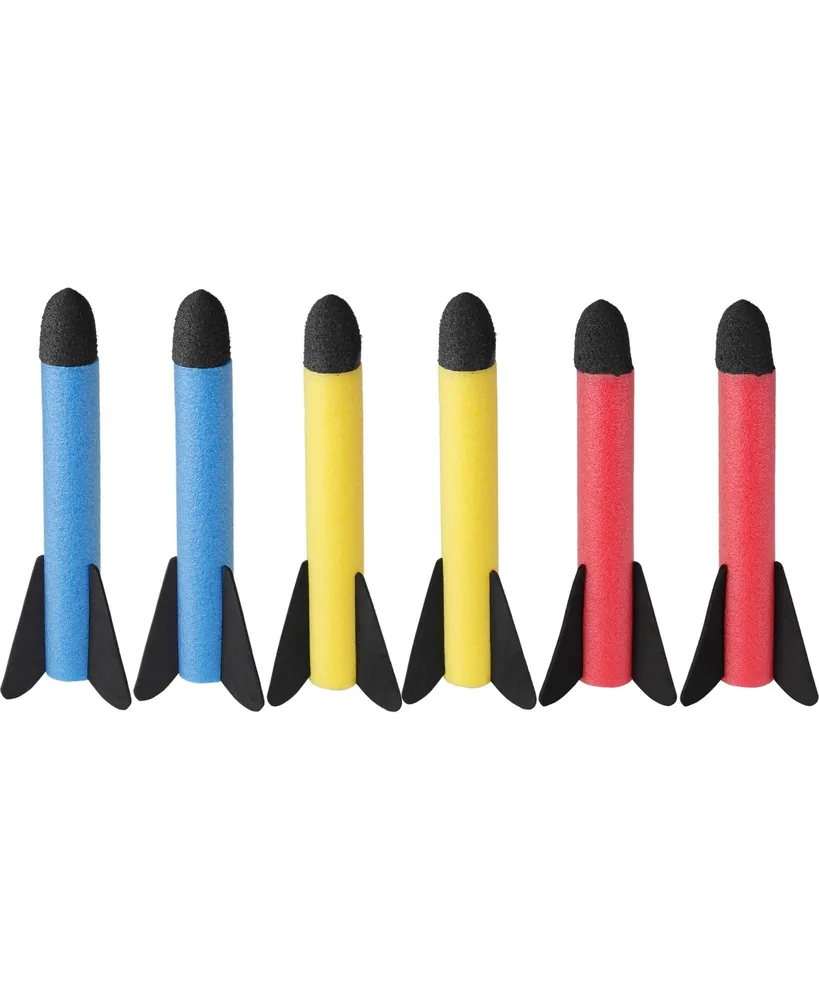 Play22usa Toy Rocket Launcher Led - Jump Rocket Set Includes 6 Rockets