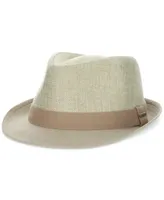 Dorfman Pacific Men's Reeded Fabric Fedora Hat