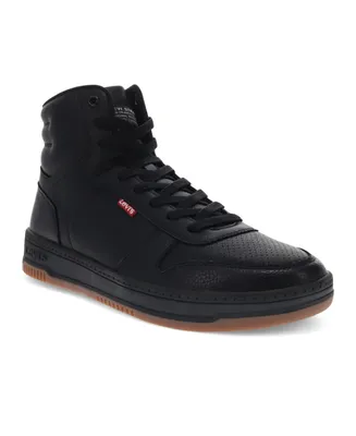 Levi's Men's Drive High Top Faux-Leather Lace-Up Sneakers