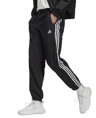 adidas Men's Aeroready Essentials Elastic Cuff Woven 3-Stripes Tracksuit Pants