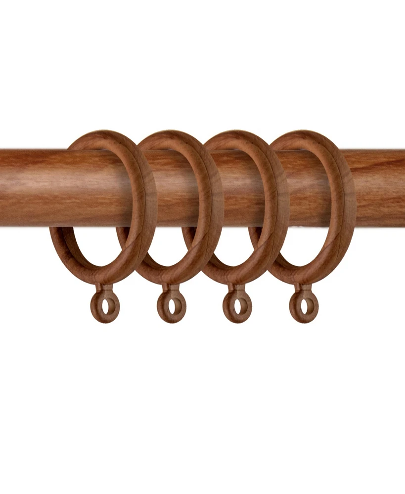 Plastic Faux Wood Rings 1-3/8" Id (Set of 10)