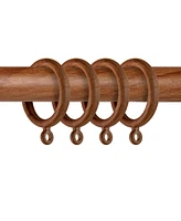 Plastic Faux Wood Rings 1-3/8" Id (Set of 10)