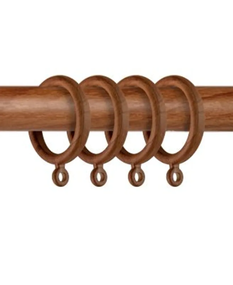 Rod Desyne Plastic Faux Wood Rings 1 3 8 Id Set Of 10 Collection