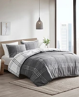 Intelligent Design Pike Plaid Reversible Comforter Set, Twin/Twin Xl