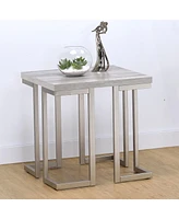 Steve Silver David 22" Modern Laminate Top End Table