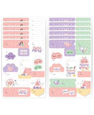 Pajama Slumber Assorted Birthday To & From Stickers 12 Sheets 120 Stickers - Assorted Pre