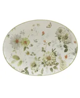 Certified International Green Fields Oval Platter 16"