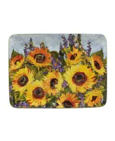 Certified International Sunflower Bouquet Rectangular Platter 16"