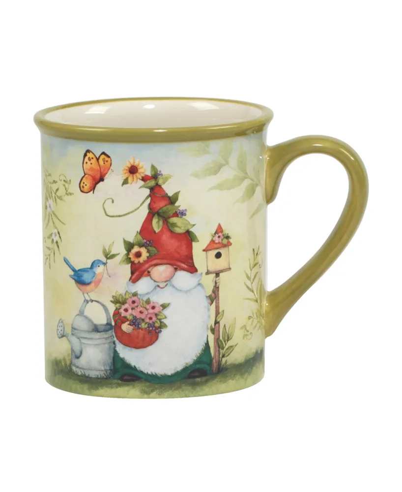 Certified International Garden Gnomes Set of 4 Mug 14 oz.