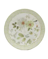 Certified International Green Fields Set of 4 Dinner Plate 11"