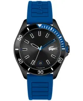 Lacoste Men's Tiebreaker Blue Silicone Strap Watch 43mm