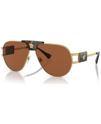 Versace Men's Sunglasses, VE225263-x 63 - Gold