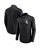 Men's Fanatics Black Chicago White Sox Tough Minded Quarter-Zip Jacket