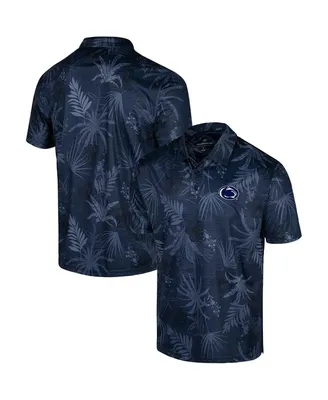 Men's Colosseum Navy Penn State Nittany Lions Big and Tall Palms Polo Shirt