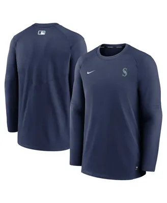 Men's Nike Navy Seattle Mariners Authentic Collection Logo Performance Long Sleeve T-shirt