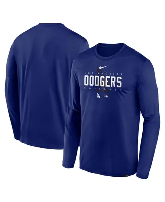 Men's Nike Royal Los Angeles Dodgers Authentic Collection Team Logo Legend Performance Long Sleeve T-shirt