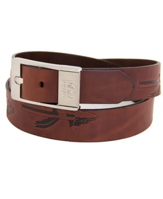 Men's Florida State Seminoles (Fsu) Brandish Leather Belt - Brown
