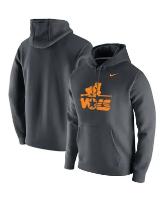 Men's Nike Charcoal Tennessee Volunteers Vintage-Inspired School Logo Pullover Hoodie