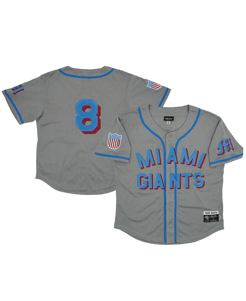 Men's Baltimore Elite Giants #28 Rings & Crwns Cream Mesh Button