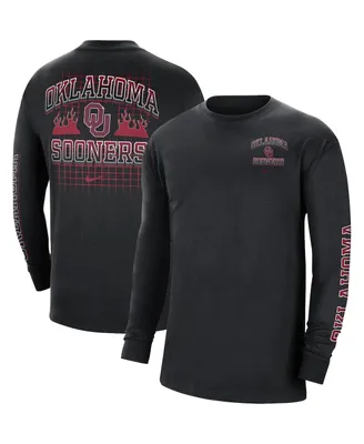 Men's Nike Black Oklahoma Sooners Tour Max 90 Long Sleeve T-shirt