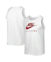 Men's Nike White Oklahoma Sooners Spring Break Futura Performance Tank Top