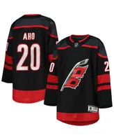 Big Boys and Girls Sebastian Aho Black Carolina Hurricanes Alternate Premier Player Jersey