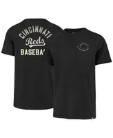 Men's '47 Brand Black Cincinnati Reds Turn Back Franklin T-shirt