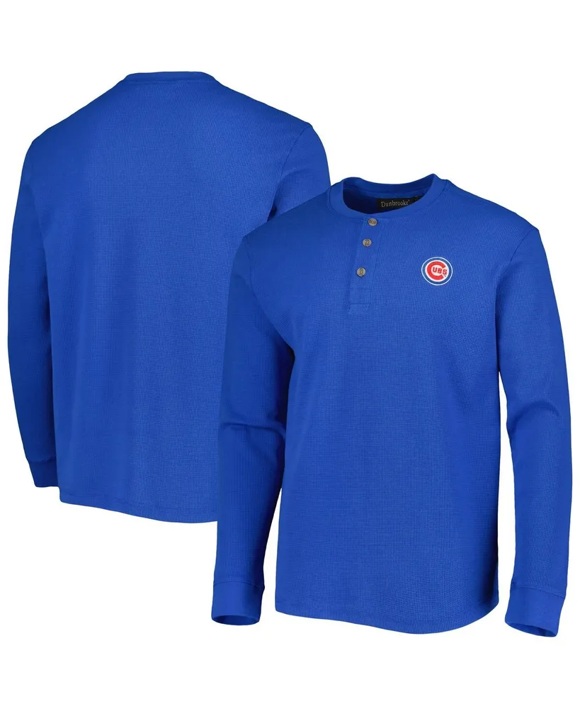 Men's Dunbrooke Chicago Cubs Royal Maverick Long Sleeve T-Shirt Size: Small