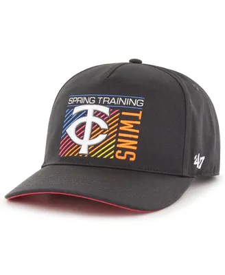 Men's '47 Brand Charcoal Minnesota Twins 2023 Spring Training Reflex Hitch Snapback Hat