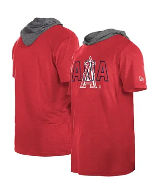 Men's New Era Red Los Angeles Angels Team Hoodie T-shirt