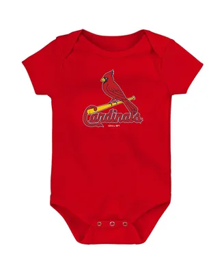 Newborn and Infant Boys Girls Red St. Louis Cardinals Primary Team Logo Bodysuit