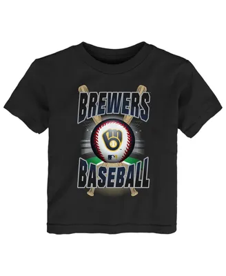 Toddler Boys and Girls Black Milwaukee Brewers Special Event T-shirt