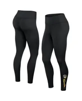 Women's Fanatics Black Milwaukee Brewers Wordmark Stack Leggings