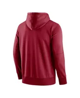 Men's Nike Cardinal Stanford Cardinal Logo Stack Performance Full-Zip Hoodie