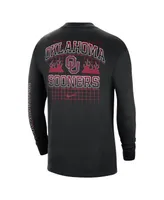 Men's Nike Black Oklahoma Sooners Tour Max 90 Long Sleeve T-shirt