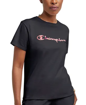 Champion Women's Cotton Graphic Logo Classic T-Shirt
