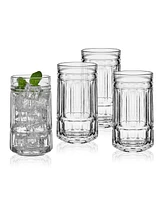 Mikasa Lawrence 12 Ounce Highball Drinking Glass 4-Piece Set