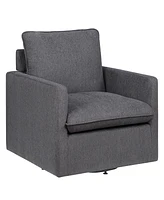 Lilia 34.5" Cushion Back Swivel Chair