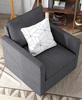 Lilia 34.5" Cushion Back Swivel Chair