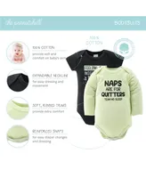 The Peanutshell Newborn Layette Gift Set for Baby Boys or Girls, Green Funny Basics, 30 Essential Pieces,
