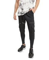 Ron Tomson Men's Modern Zipper Pocket Fitted Joggers