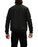 Ron Tomson Men's Modern Pinstriped Cargo Jacket