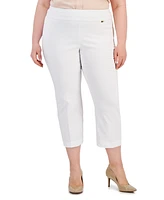 I.n.c. International Concepts Plus Mid-Rise Pull-On Capri Pants, Created for Macy's