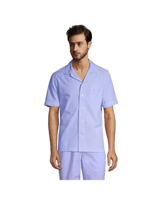 Lands' End Men's Short Sleeve Essential Pajama Shirt