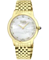 Gevril Women's Airolo Swiss Quartz Gold-Tone Stainless Steel Watch 36mm