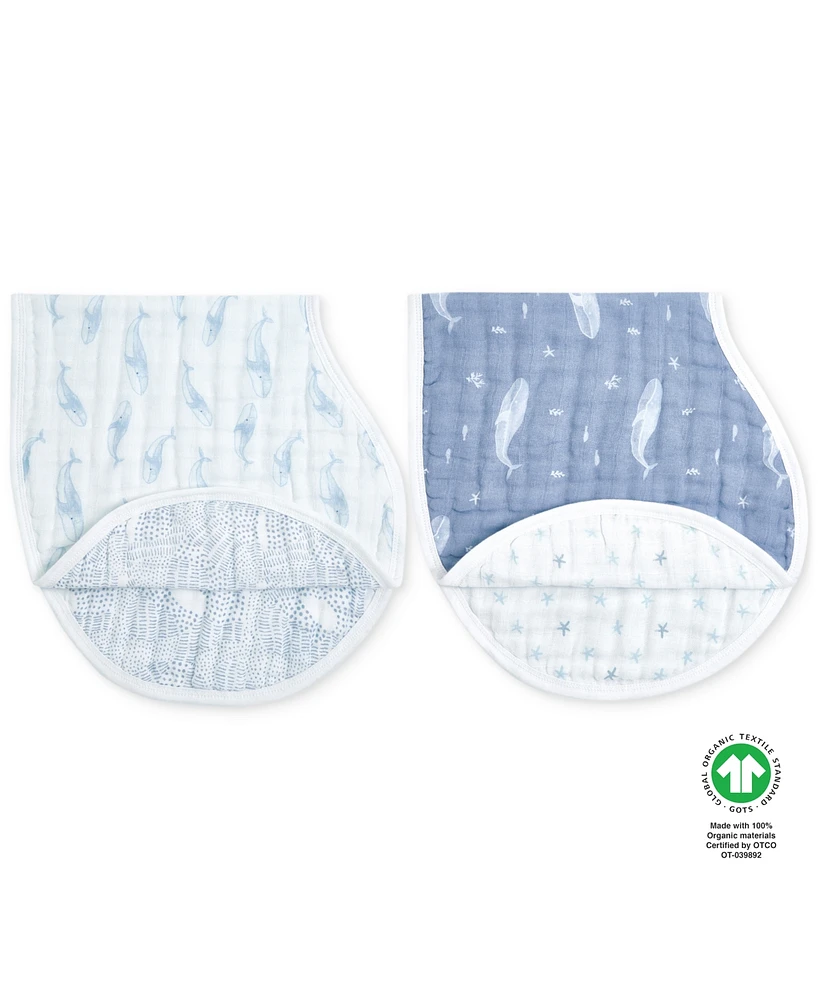 aden by aden + anais Oceanic Burpy Bibs, Pack of 2