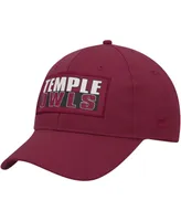 Men's Colosseum Cherry Temple Owls Positraction Snapback Hat