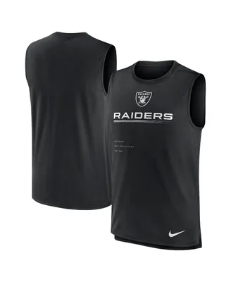 Men's Nike Black Las Vegas Raiders Muscle Trainer Tank Top